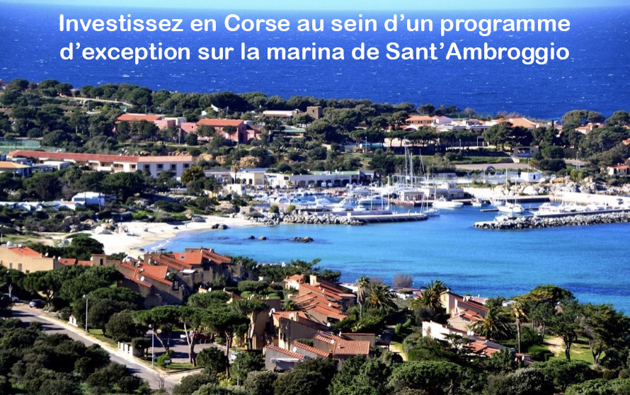 Investissez en Corse au sein d'un programme d'exception sur la marina de Sant'Ambroggio en Balagne